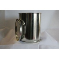 Empty Quart Paint Cans with Lids 2 Pack ; Unlined Metal Paint Cans Value Pack