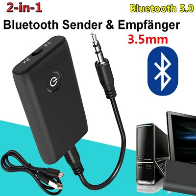 Bluetooth 5 Musik Stereo Sender Receiver Audio Transmitter Adapter Empfänger DHL