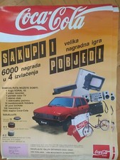 AFFICHE COCA COLA, COKE COMMUNIST YOUGOSLAVIE ÉDITION YUGO 45