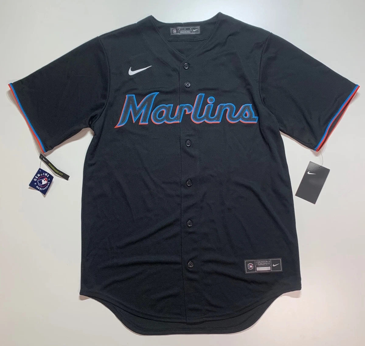 Miami Marlins Majestic #13 Starlin Castro Jersey Sz M