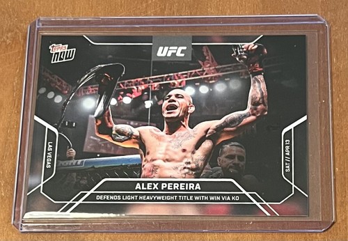 Alex Pereira – Alex Pereira - 2024 UFC TOPPS NOW® Card 1 - PR: 1550