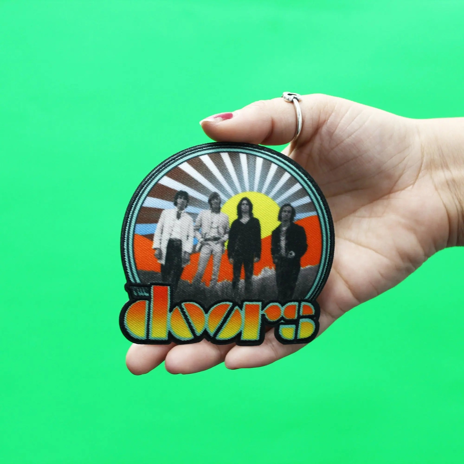 The Doors Patch Waiting For The Sun Embroidered Iron On | eBay