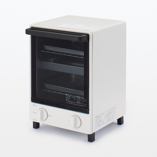 Muji Ofen Toaster vertikal 2-stufig MJ-OTL10B selten 100 V 22,5 x 25 x 32,7 cm