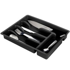 Schubladeneinsatz Besteckkasten Besteckeinsatz  mit 5 F&auml;chern 36 x 25,5 x 6 cm