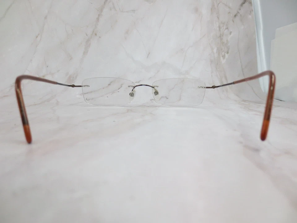 Marco de gafas Gant para hombre marrón metal forma cuadrada sin montura 52-17-140 Foto 4 de 4