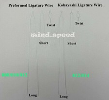 Dental SS Orthodontic Preformed Ligature Wire Kobayashi Tie Long Short Twisted