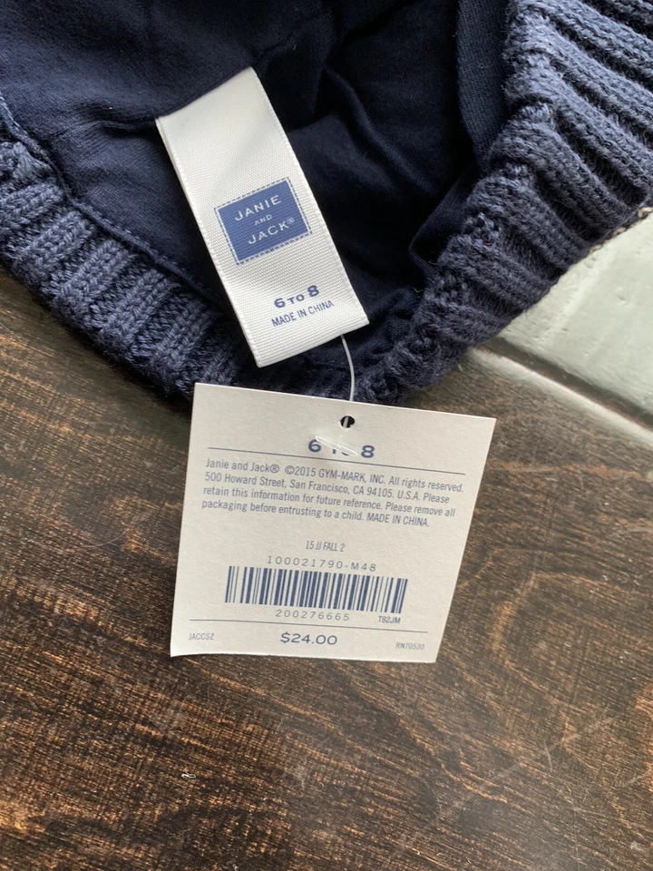 Sombrero Janie and Jack Fair Isle para niño nuevo con etiquetas - talla 4/5 Foto 2 de 4