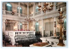 Touro Synagogue Newport RI Interior View Postcard