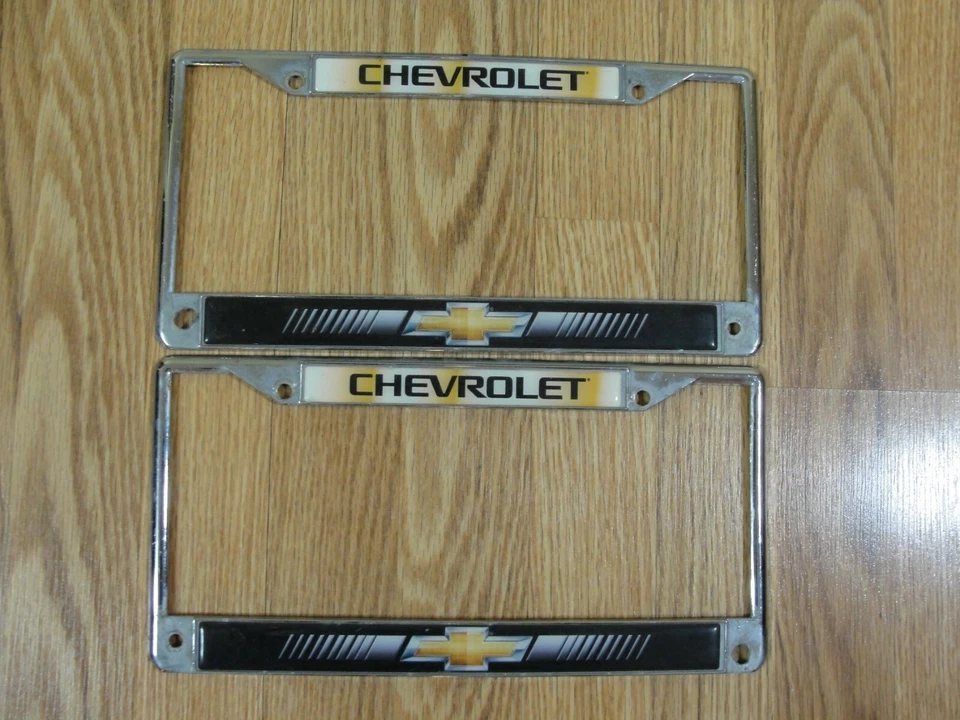 Lot of 2 CHEVY Chevrolet Chrome Metal Car Truck Suv License Plate Frame - Image 4 of 4