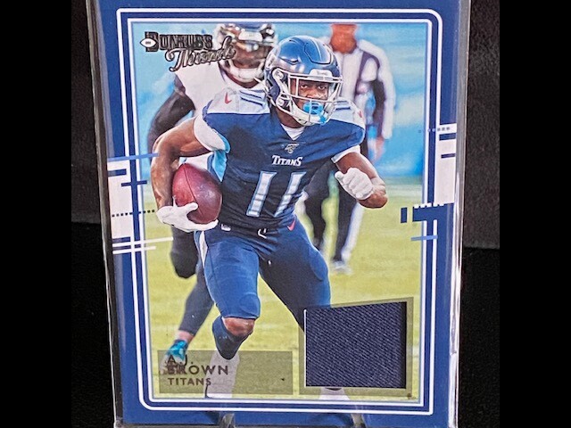 AJ Brown 2020 Donruss Threads #20 Tennessee Titans Jersey Patch