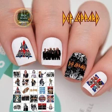 Def Leppard Waterslide Nail Art Decals Set Of 50 & Instructions and bonus