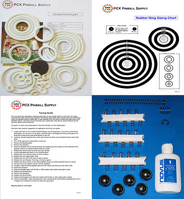 1957 Gottlieb Straight Flush Pinball Machine Tune-up Kit