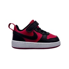 Size 2C Nike Court Borough Low Recraft Red Black DV5458-600 - NEW W/O BOX