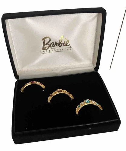 Vintage Barbie Couture Collection Tiaras 3 Piece Set by Robert Best W/ Box