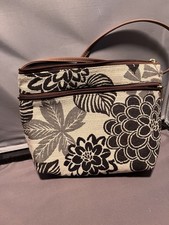 Danny K. Of Beverly Hills CA Floral Tapestry Crossbody Shoulder Canvas Bag