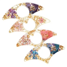 4 Pieces Dried Flower Resin Book Page Holder Thumb Book Holder Reading Accessori