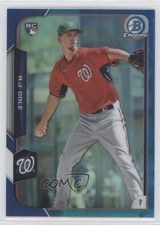 2015 Bowman Chrome Blue Refractor 28/150 AJ Cole #166 0m8