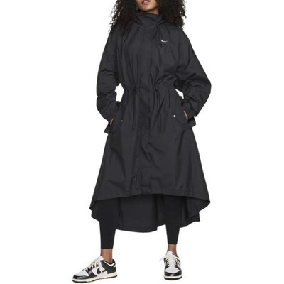 Nike Sportswear Essential Trench Coat 'Black/White'