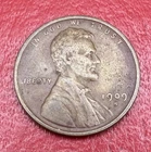 1909-S Lincoln Wheat Cent 1c - Key Date - Raw Very Fine (VF)