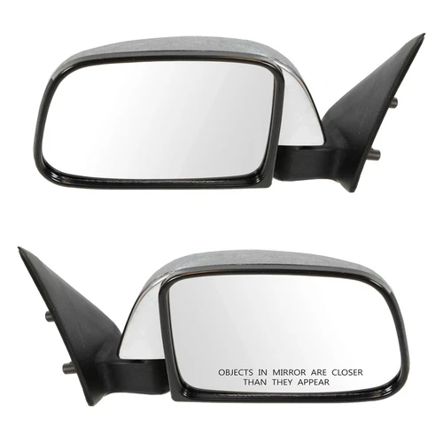 TRQ MRA57431 Manual Side View Mirror Set For Toyota Pickup 90-95 LH OR Passenger