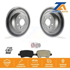 Rear Coated Brake Rotors Semi-Metallic Pad Kit For 12-15 Land Rover Range Evoque