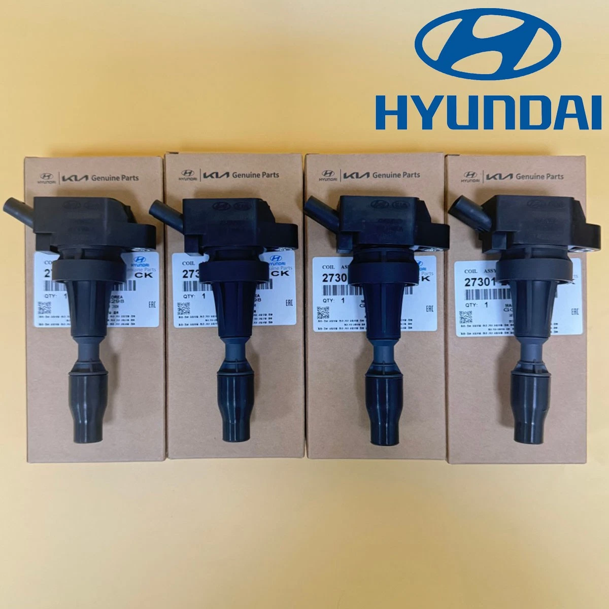 Kit De 4 Bobinas De Encendido Y 4 Bujías De Iridio NGK Para Hyundai Sonata 2.4L 2015-2019