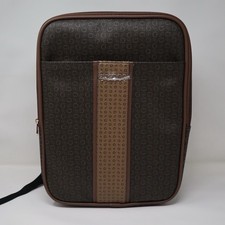 NWT GUESS Manhattan Tech Backpack Brown Monogram Laptop Bag Unisex