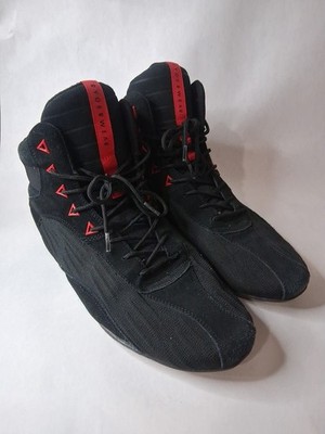 Ryderwear D-Mak II Men's Weightlifting Powerlifting Shoes Black/Red, Size 12