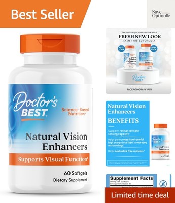 Natural Vision Enhancers contain Lutemax 2020, Supports Eye Health, Sharper V...