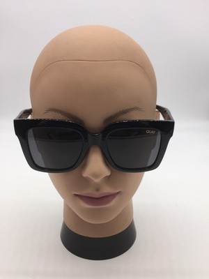 Quay Icy Black Sunglasses 52-21-145 Fade Lens