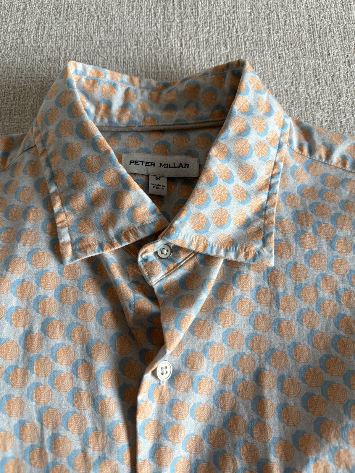 Peter Millar Short Sleeve Button Downs Medium - image 3