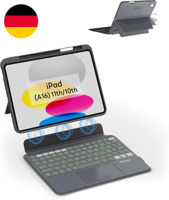 Eip Magnetix Tastaturhülle Für Ipad (A16) 11./10. Gen (2025/2022), Mit Patentier