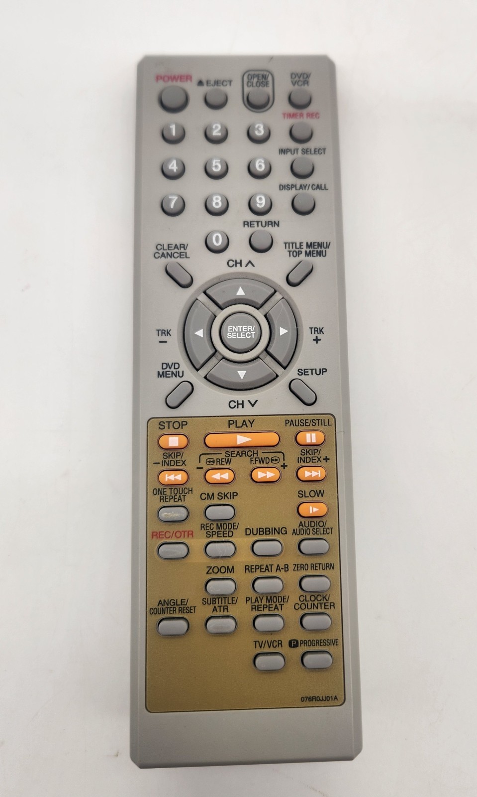 Genuine Orion DVD VCR Remote Control 076R0JJ01A Tested Works