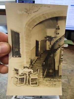 G25 Old MEXICO MEXICAN Postcard City Cafe de Tacuba Restaurant Photo Picture Del