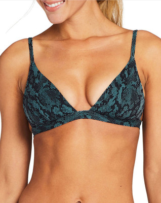 Vitamin A Women Moss Bralette Top Teal Size 4/XS