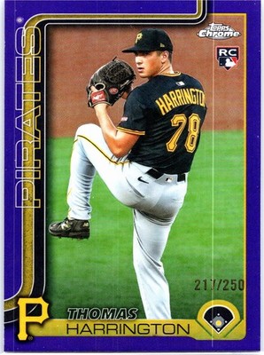 2025 Topps Update #US273 Thomas Harrington Purple Holo Foil #/250