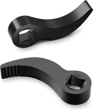 Lytool 2 Pcs Pry Bar Wrench Adaptor Head, Crowbar Adapter Head Tool, Black 