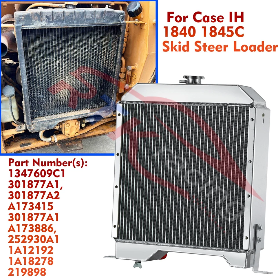 1347609C1 Radiator For Case IH 1840 Case IH 1845C Skid Steer Loader 1A12192 - Image 3 of 4