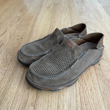 Olukai Moloa Kohana Leather Slip On Loafers Men's Size 8.5