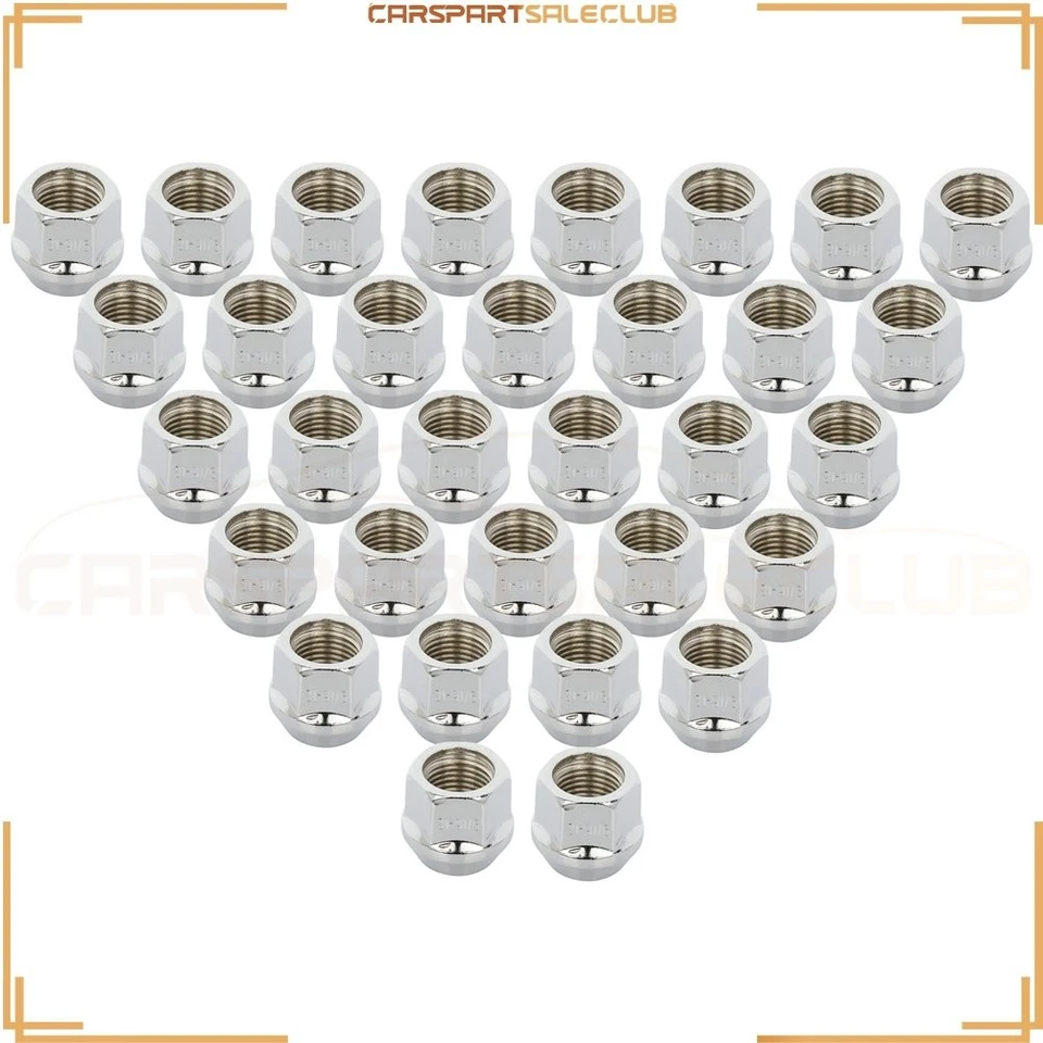 32 pcs Thread Size 9/16-18 Cone Seat Wheel Lug Nuts For 1975-1997 Ford F-350 - Image 2 of 4