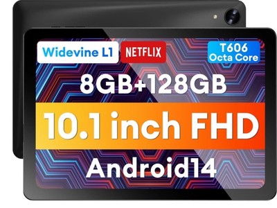 10.1 Inch Set Android 14,Octa Core, 2 in 1 Portable Device