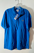 NWT LACOSTE Men's Blue Cotton Polo Shirt Size Medium