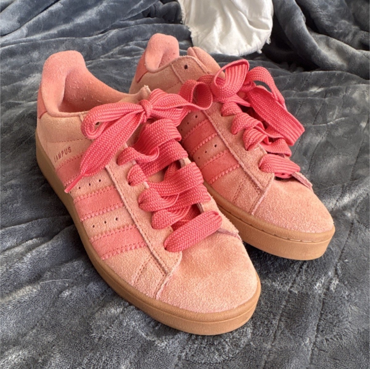 adidas Campus Pink/coral Suede Unisex Sneakers Size 8.5 US Lace Up