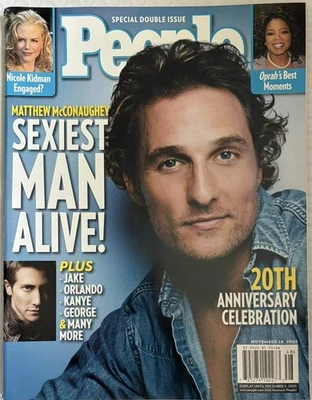 People Magazine Nov 2005 Matthew McConaughey Sexiest Man Alive - Image 1 of 2