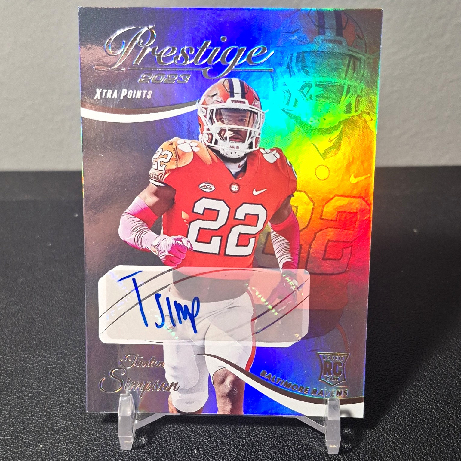 Trenton Simpson Panini Prestige #380 Autograph Xtra Points Premium