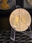 1988 Silver Eagle 1oz .999 With gold Toning