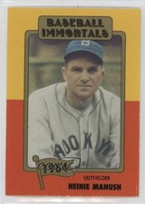 1980-87 SSPC Baseball Immortals Heinie Manush #100 HOF 0z0n