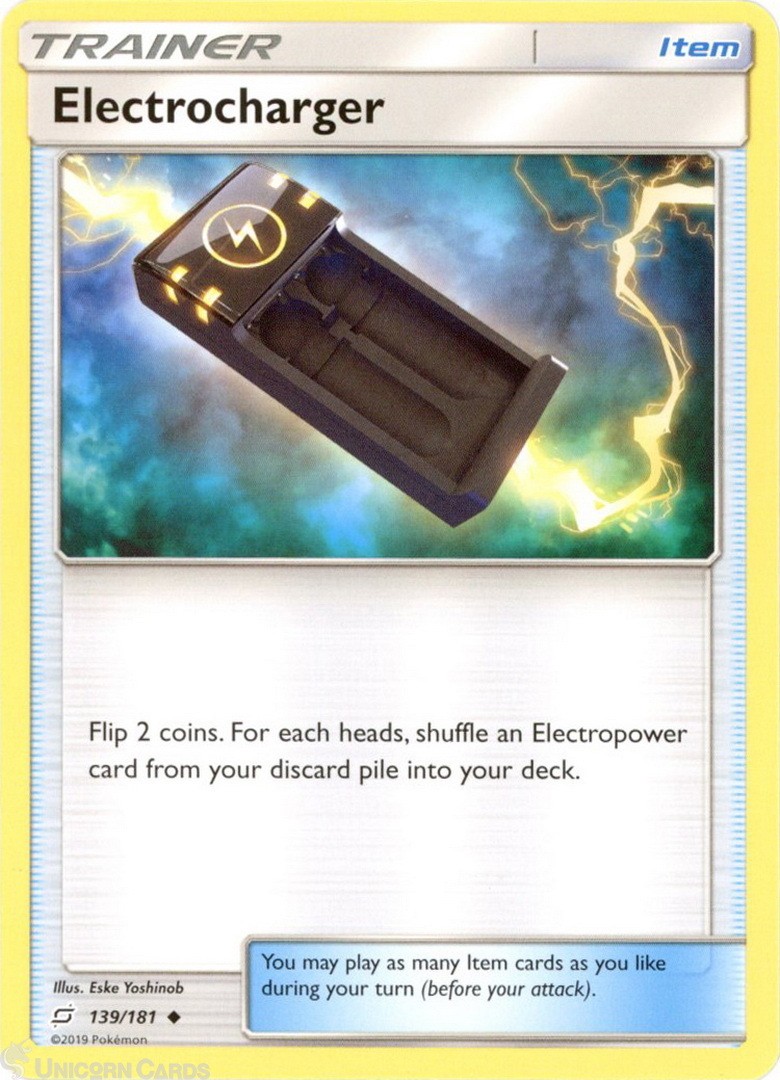 Electrocharger 139/181 : Uncommon Mint/Near Mint Pokemon Card : SM09: Team Up