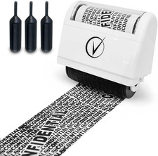 Identity Theft Protection Roller Stamp for Hiding Sensitive Informati...