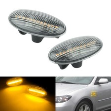 1 Paar Klar Linse LED Seitenblinker lampen für Mazda 6 Stufenheck GG 2002-2007